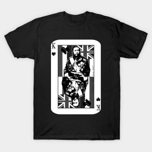 King of Hawai'i Kalakaua (grayscale) by Hawaii Nei All Day T-Shirt